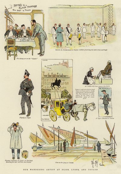 Our Wandering Artist at Dijon, Lyons, and Toulon by Phil May